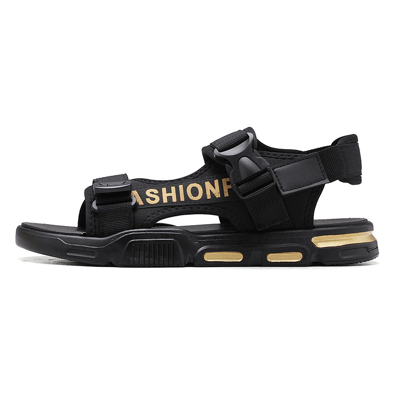Men's Sandals Summer New Slippers Two Life Casual Youth Large Size Beach Shoes.