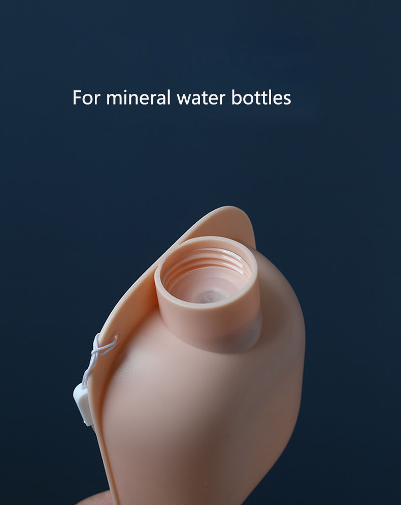 The New Pet Water Feeder Dogs Go Out Portable Drinking Bowl Candy Color With Mineral Water Bottle.