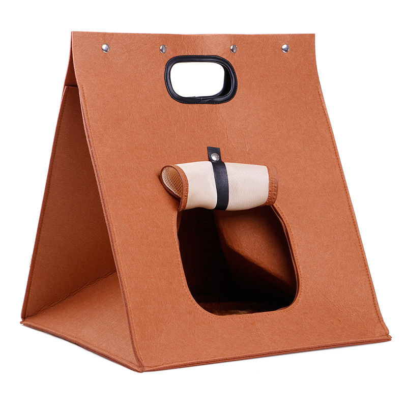 Cat Nest Simple and Stylish Felt Pet Nest Kennel Cat Owner Comfortable Small Nest Can Be Lifted Out