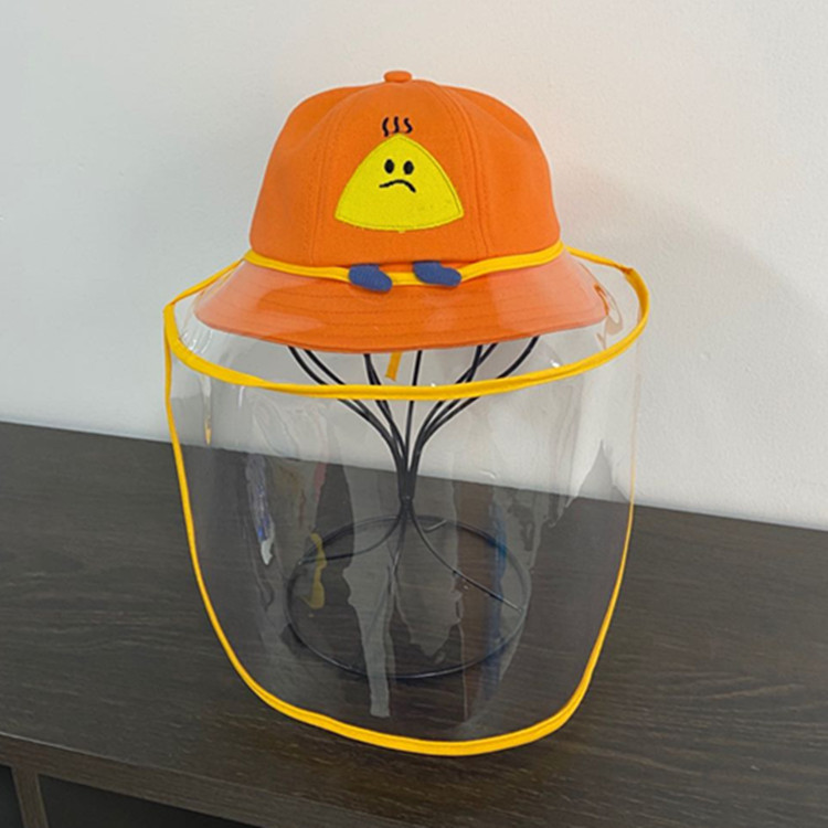 Children's rainy day hat smiley fisherman hat summer sun shading hat cotton baby hat