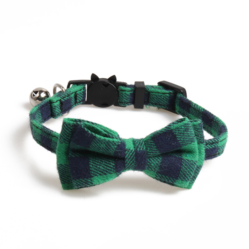 New Pet Collar Cat Bow Collar Buckle with Bell One Size 21-28cm