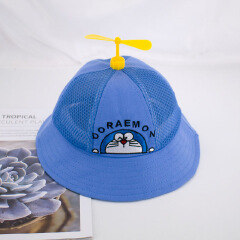 Children's Fisherman Hat Cartoon Bamboo Dragonfly Machine Cat Windmill Baby Shade Mesh Breathable.