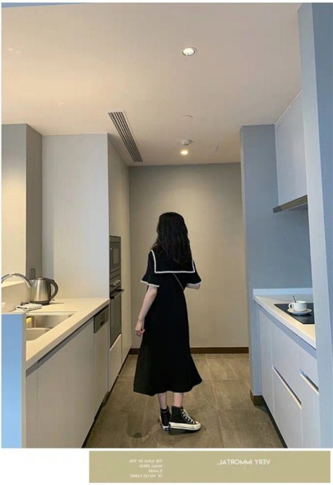 Plus Size Women's Summer Dress Fat Sister mm Dress Cover Meat Was Thin Fairy Cover Hip Skirt.