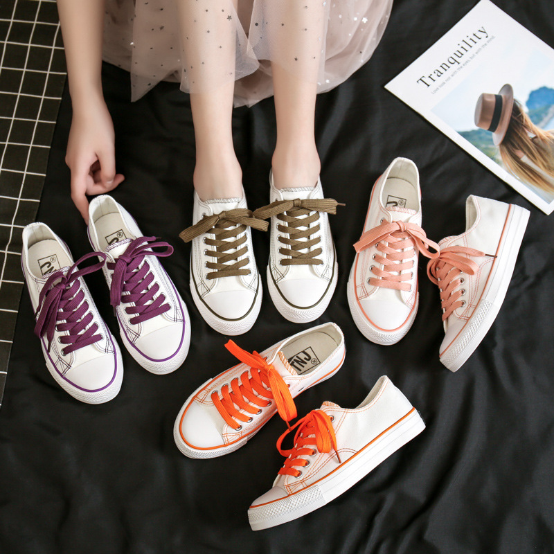 Shoes women's summer new low-cut Korean canvas shoes casual trend sneakers!