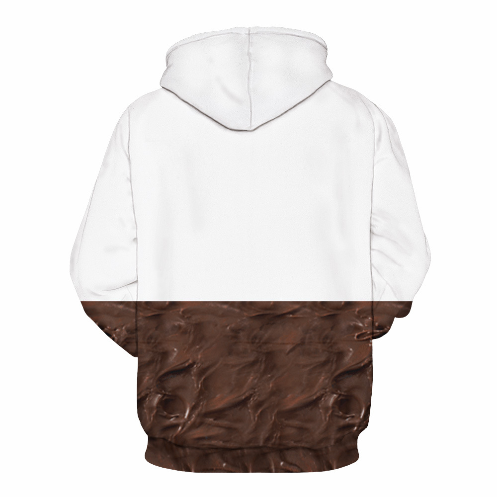 Explosive Chicken Ramen Digital Printing Fleece Zipper Hooded Sweatshirt Sports