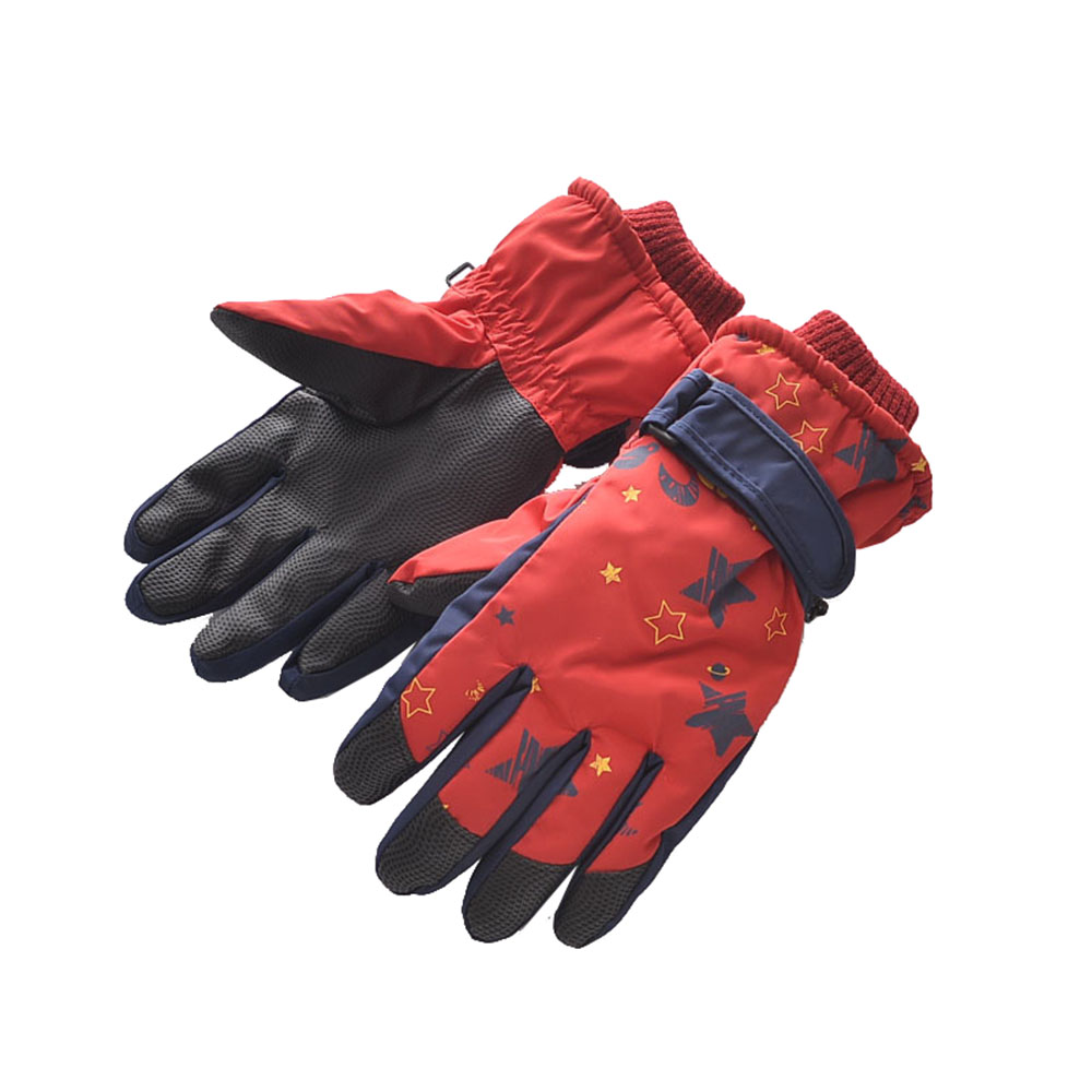 Children's Snow Gloves Winter Antifreeze Ski Waterproof Thicken Boys and Girls