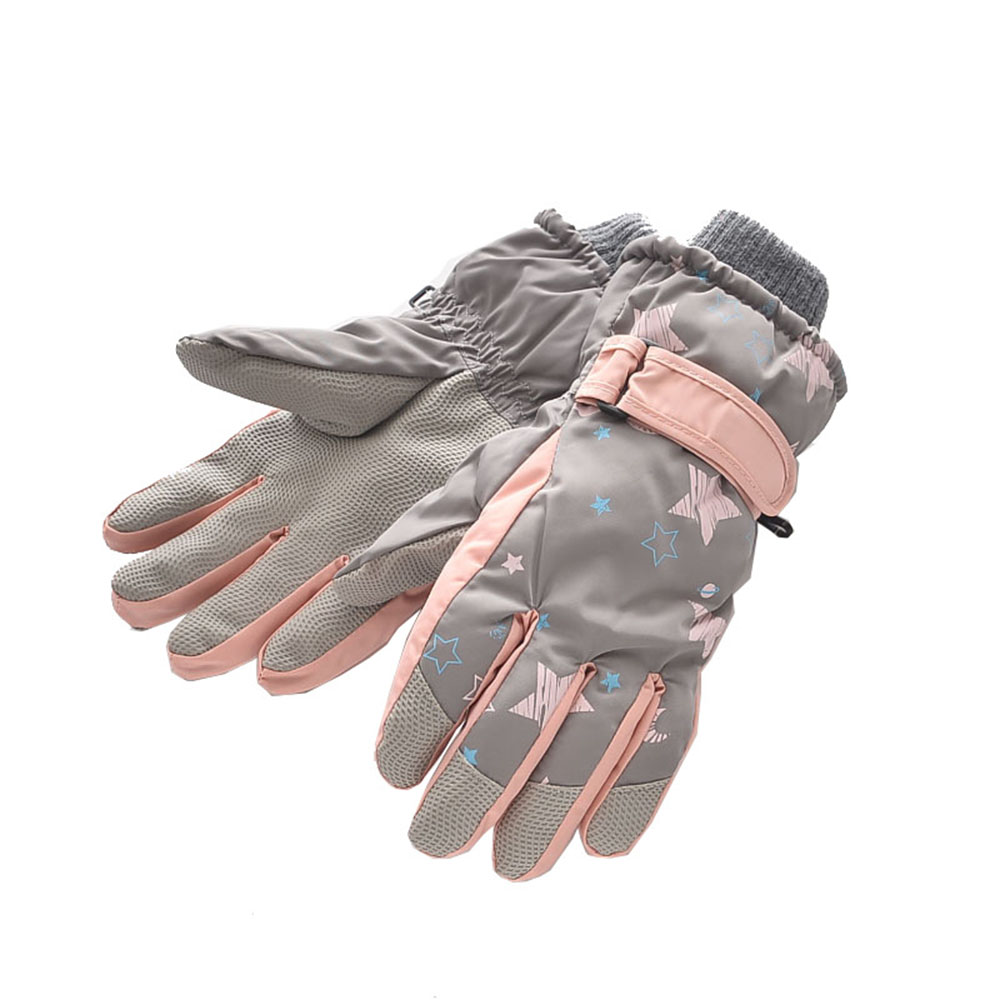 Children's Snow Gloves Winter Antifreeze Ski Waterproof Thicken Boys and Girls