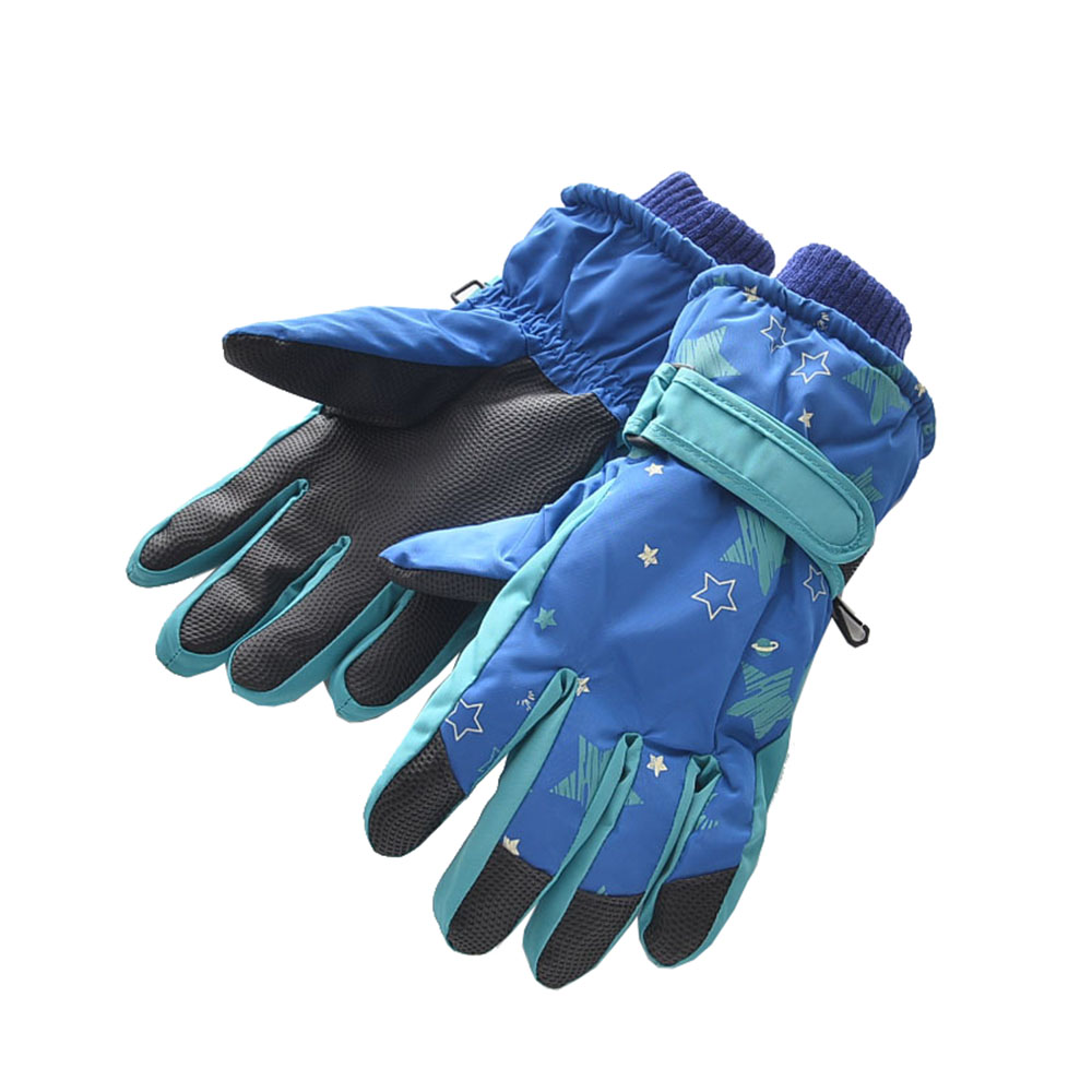 Children's Snow Gloves Winter Antifreeze Ski Waterproof Thicken Boys and Girls