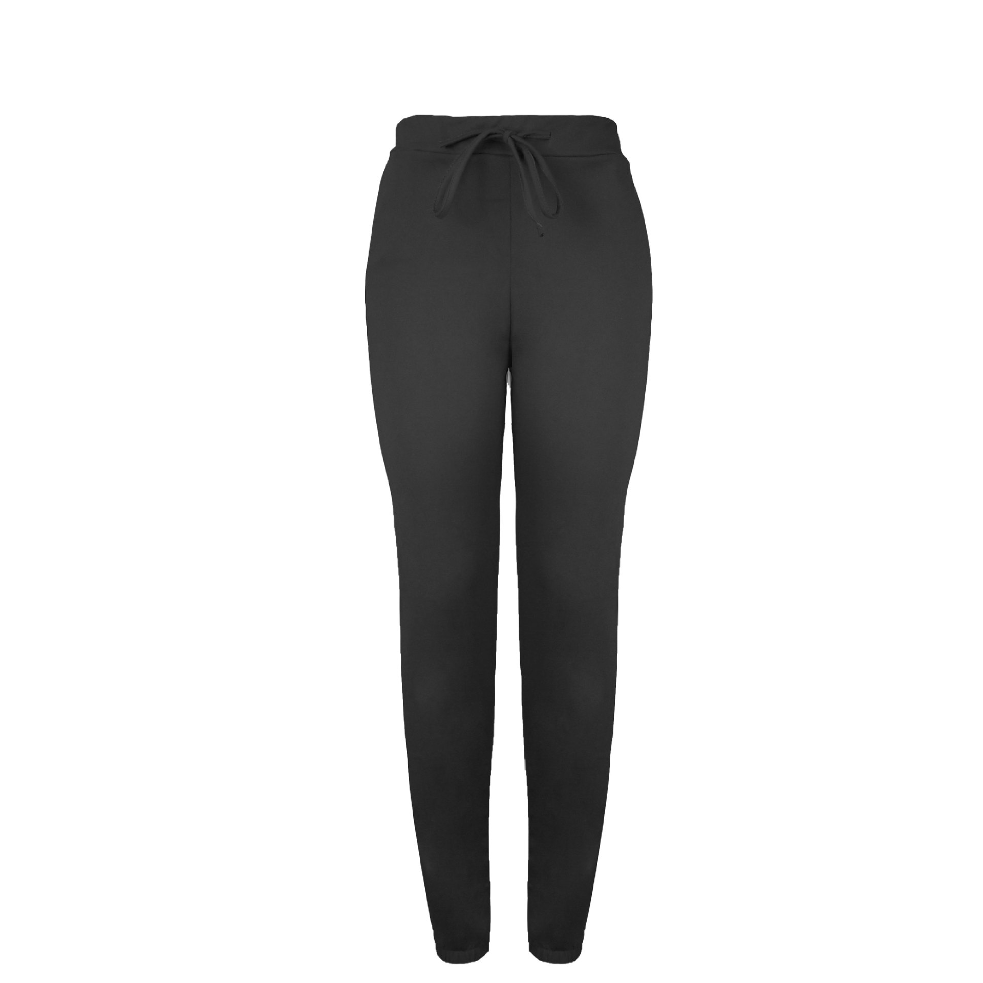 Women's Pure Color Fashion Elastic Waist All-match Casual Harem Pants.