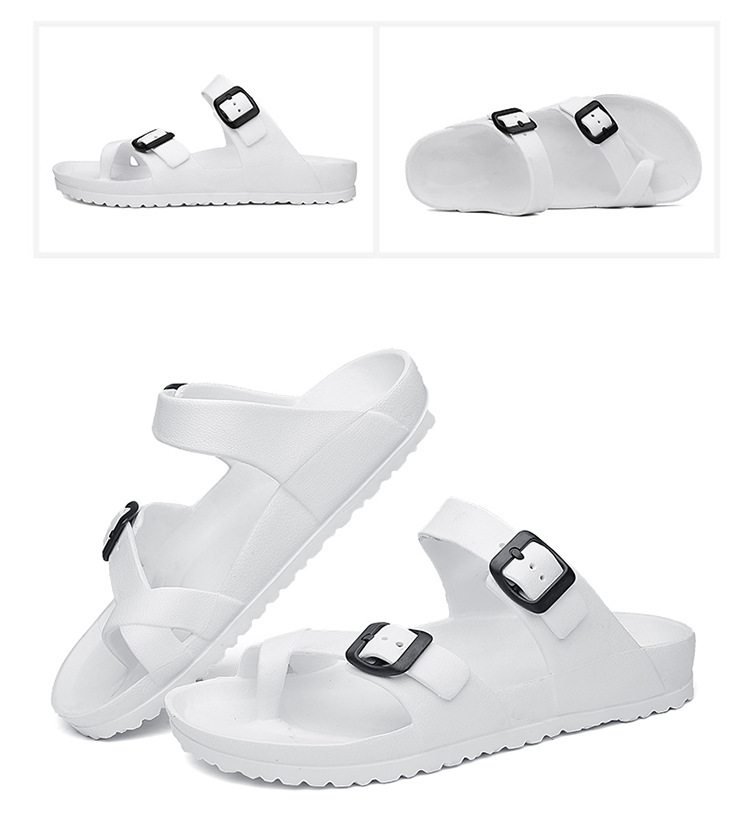 Men's Open Toe Slip On Fashion Casual Shoes Male Slippers Roman Beach Sandalies Plus Size 40-45