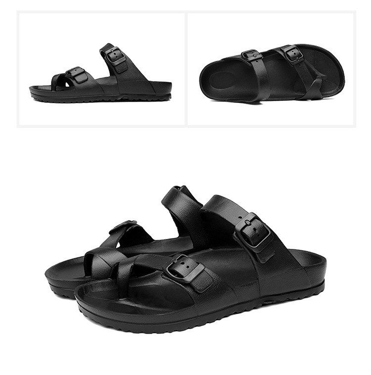 Men's Open Toe Slip On Fashion Casual Shoes Male Slippers Roman Beach Sandalies Plus Size 40-45