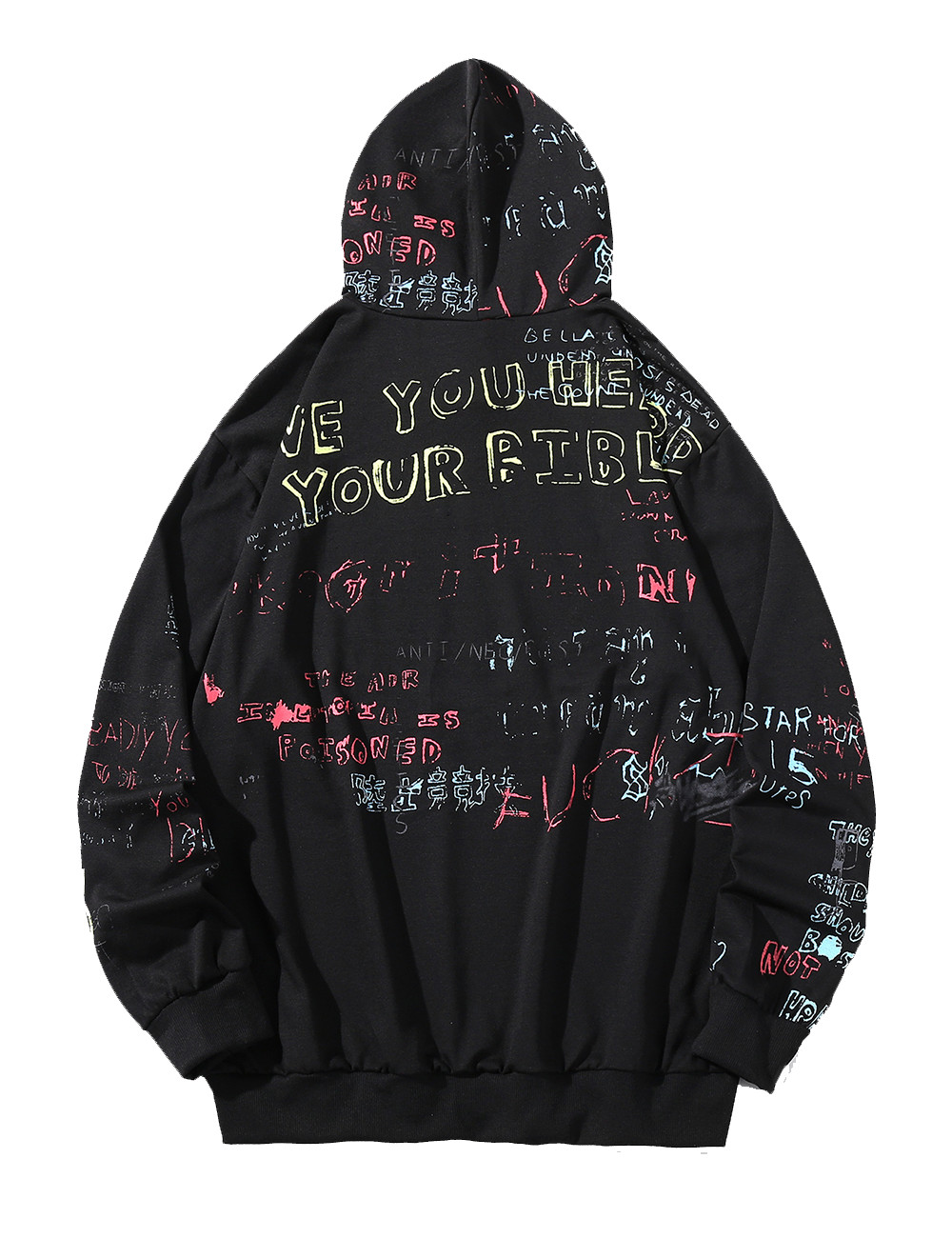Autumn Spring Hoodies Sweatshirt Mens Hip Hop Punk Pullover Streetwear Casual Fashion Oversize