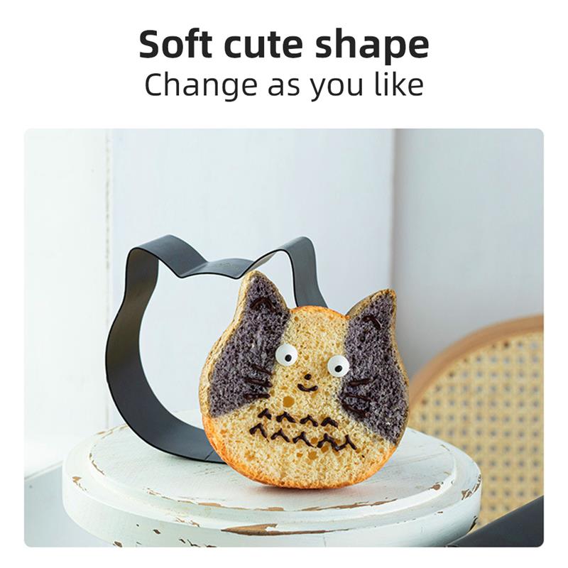Cat Head Shape Toast Cake Mold Non Stick Bread Cheesecake Reusable Products Patisserie Kitchen Tools