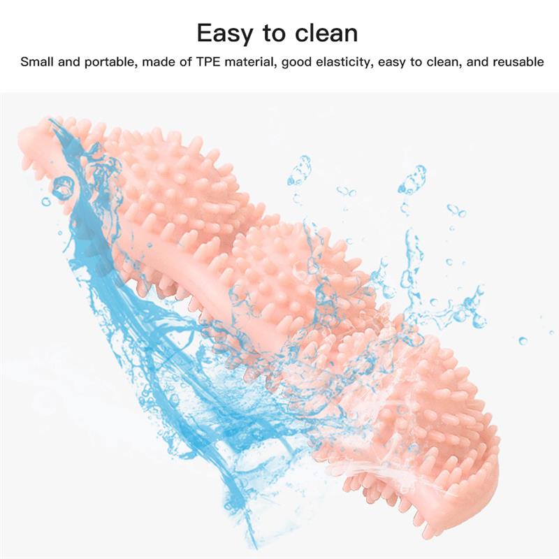 Pet Dog Cleaning Teeth Toys Pea Shaped No-Toxic Molar Stick Training Bite Resistant Chew Puzzle Toy