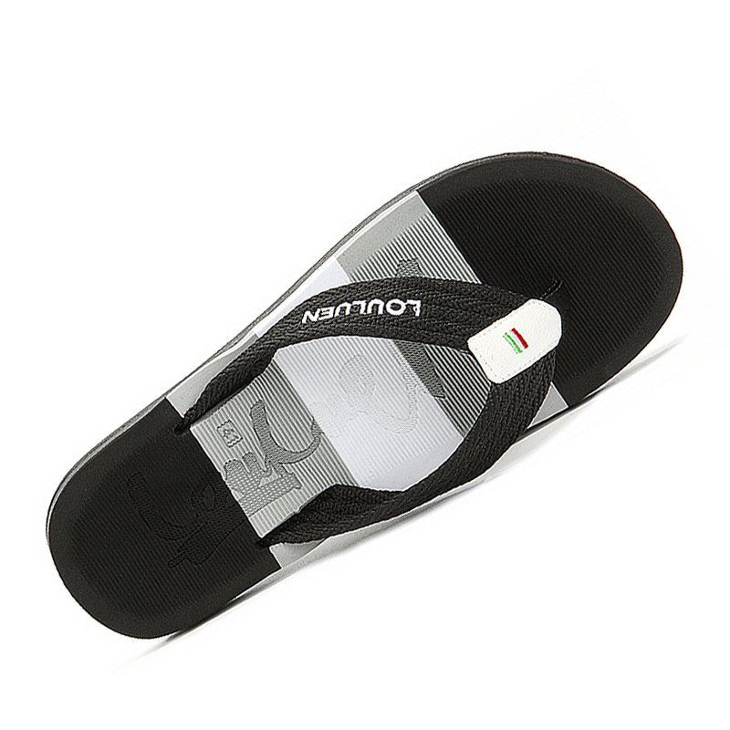 New Summer Flip Flops Beach Shoes Fashion Slippers Men's Trendy Outer Wear Clip Tow