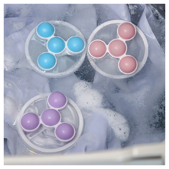 2PCS Washing Machine Floating Filter Net Bag Hair Filter Hair Remover Cleaning Decontamination Laundry Ball Laundry Ball
