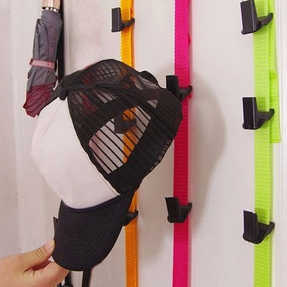 Newest Adjustable Door Back Rack Holder Hanger Hat Bag Coat Clothes Rack 8 Hooks