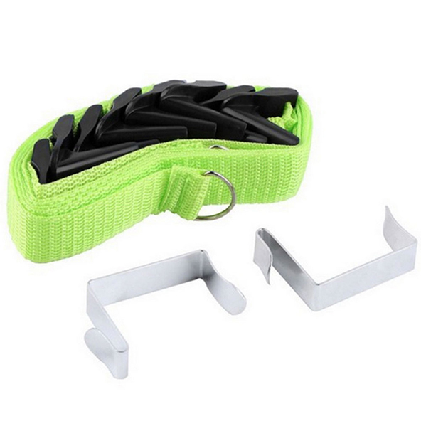 Newest Adjustable Door Back Rack Holder Hanger Hat Bag Coat Clothes Rack 8 Hooks