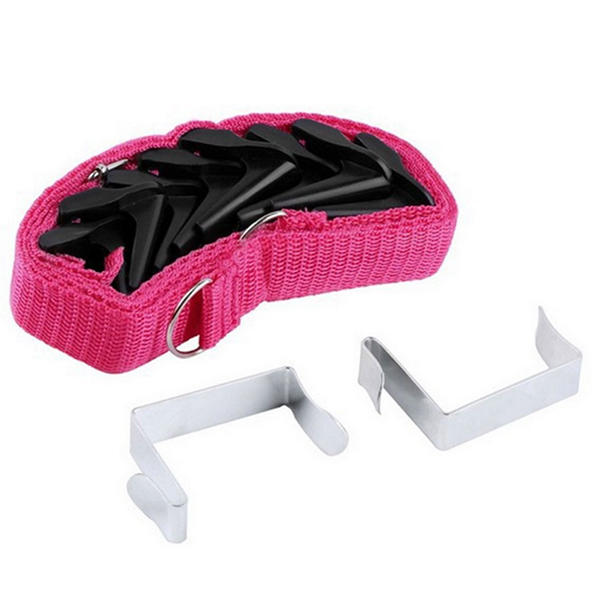 Newest Adjustable Door Back Rack Holder Hanger Hat Bag Coat Clothes Rack 8 Hooks