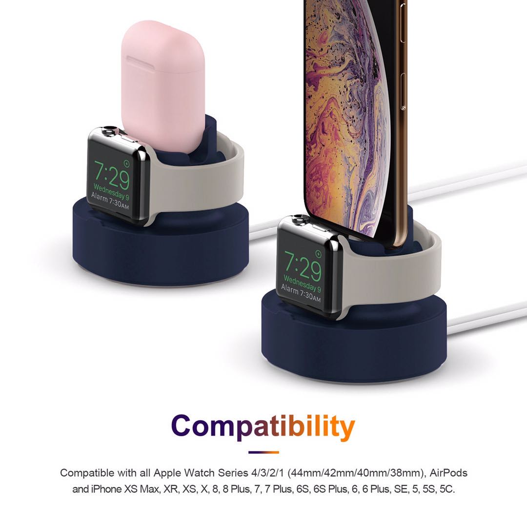 2 in 1 Apple Charging Stand Apple Watch Charging Stand Base