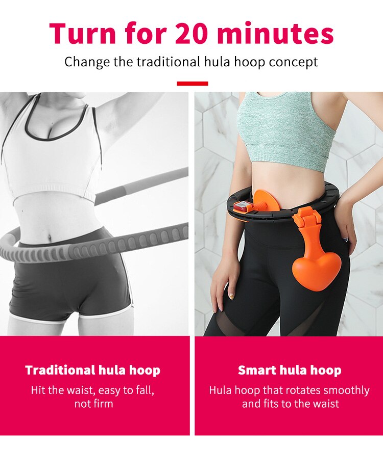 Sports Hoops Yoga Home Fitness Exerciser Hula Circle Not Drop Adjustable Waist Training Ring Belly