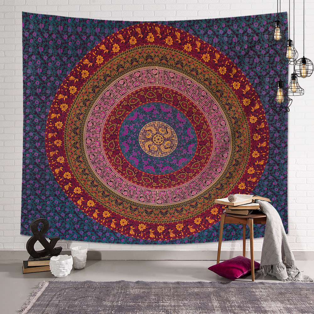 Mandala pattern decorative tapestry Home decoration cloth wall hanging beach towel sitting blanket