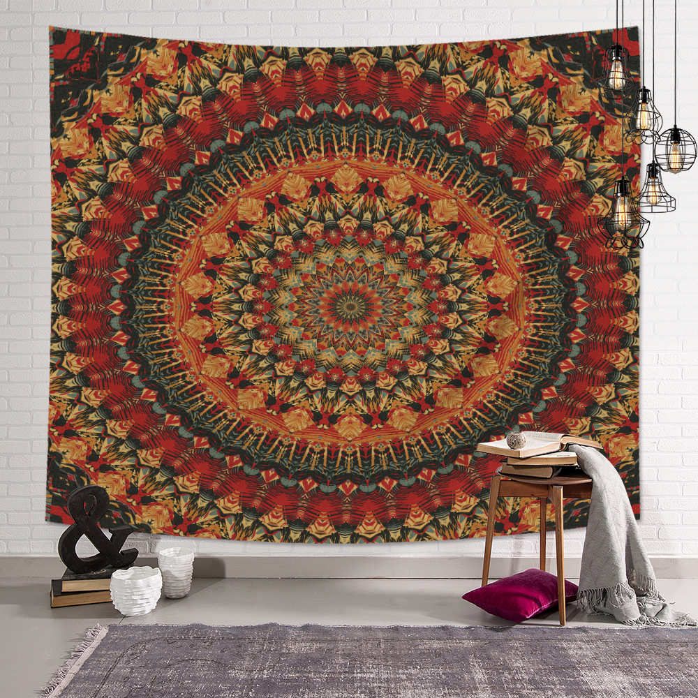 Mandala pattern decorative tapestry Home decoration cloth wall hanging beach towel sitting blanket