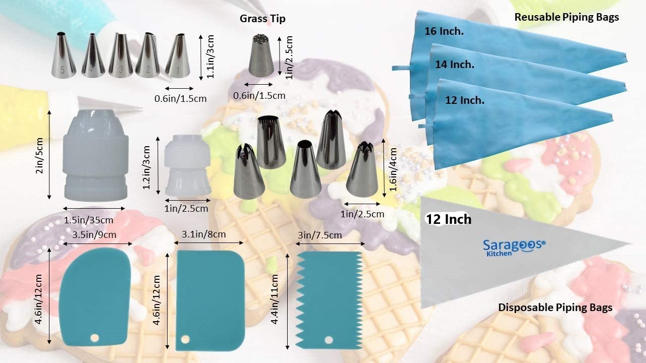 【 New Year】84 Piece Cake Baking Tool Set Decorating Grab Pacifier Brush Decorating kitchen Tools