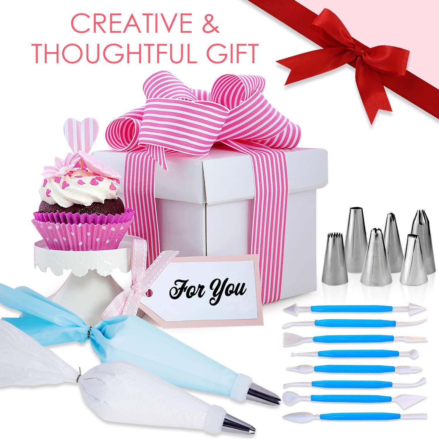 207 PCS cake turntabledecorating nozzle decorating bagcream scraper spatula kitchen baking tools