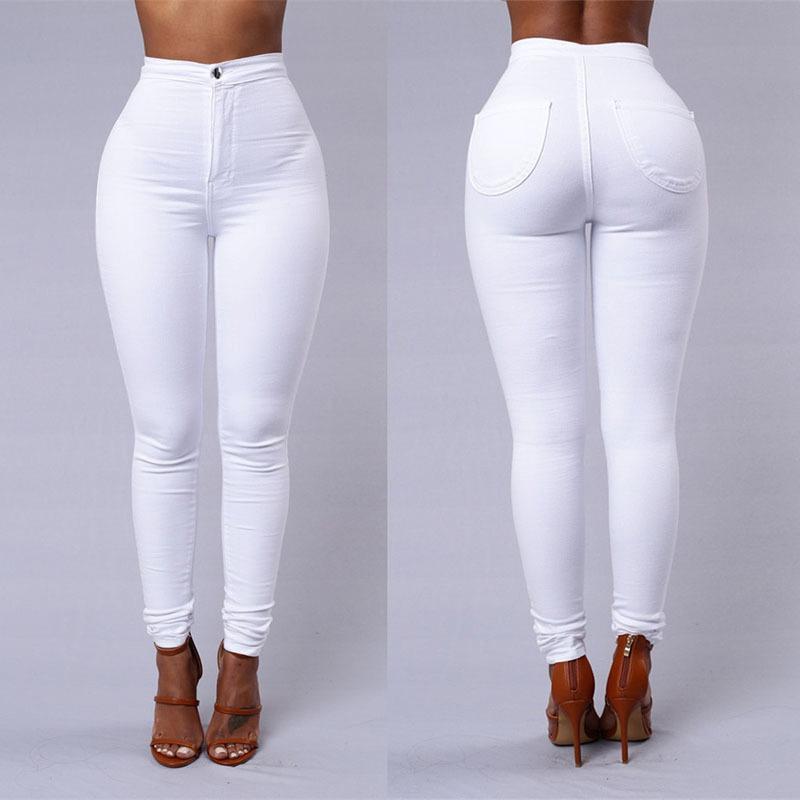 Women's high-waisted stretch leggings and tight pencil pants