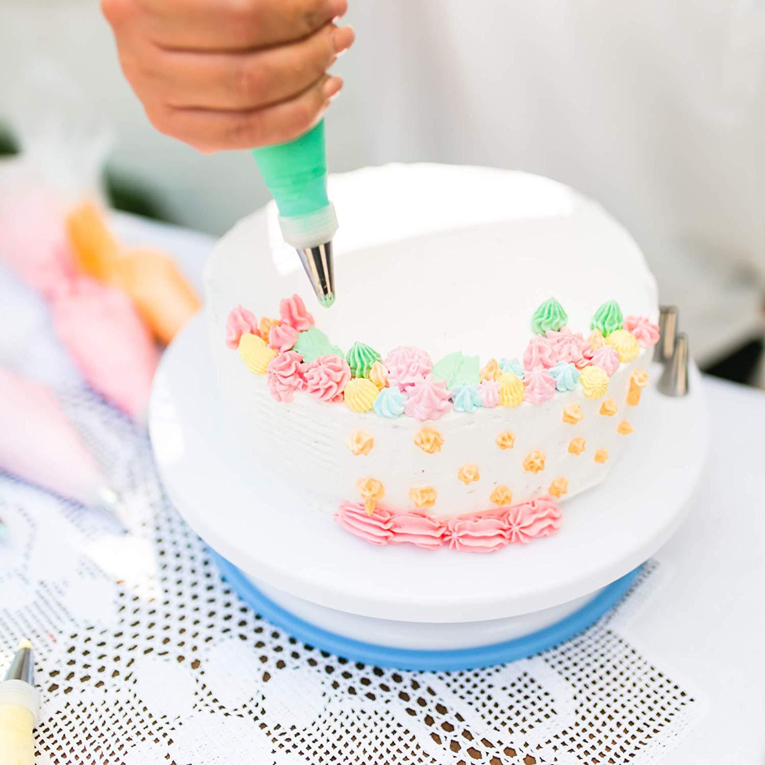 136-piece cake decorating table set cake turntable kitchen baking tools DIY homemade cake