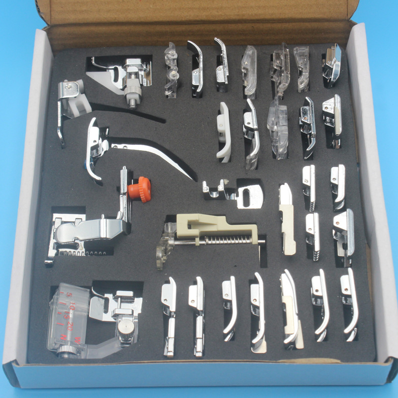 32pcs Sewing Machine Presser Foot Feet Kit SetSewing Machines Foot Tools Accessory Sewing Tool