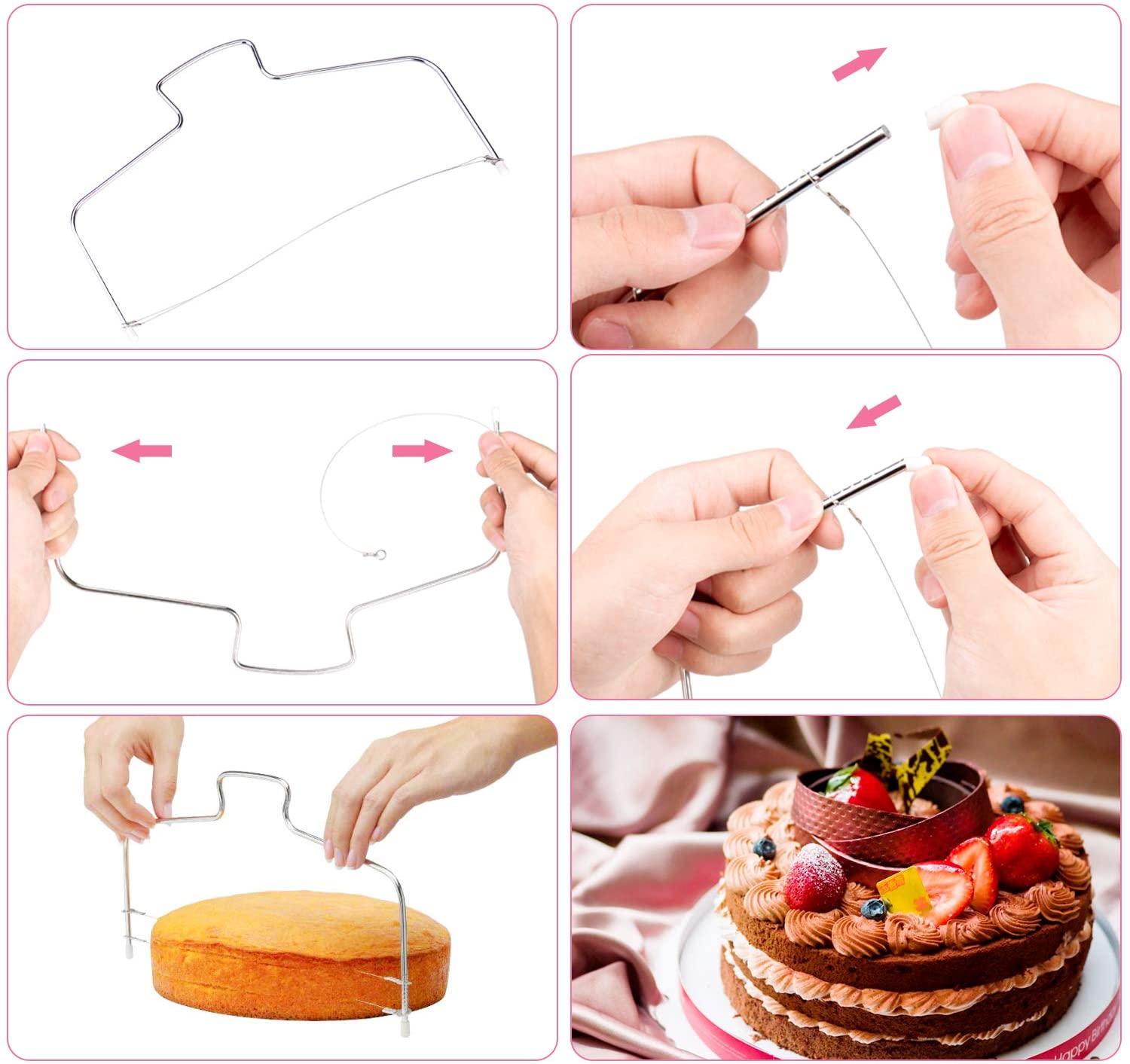 106pcs Cake Decorating Set Cupcake Decorating Kit Baking Supplies with Nonslip Turntable Stand