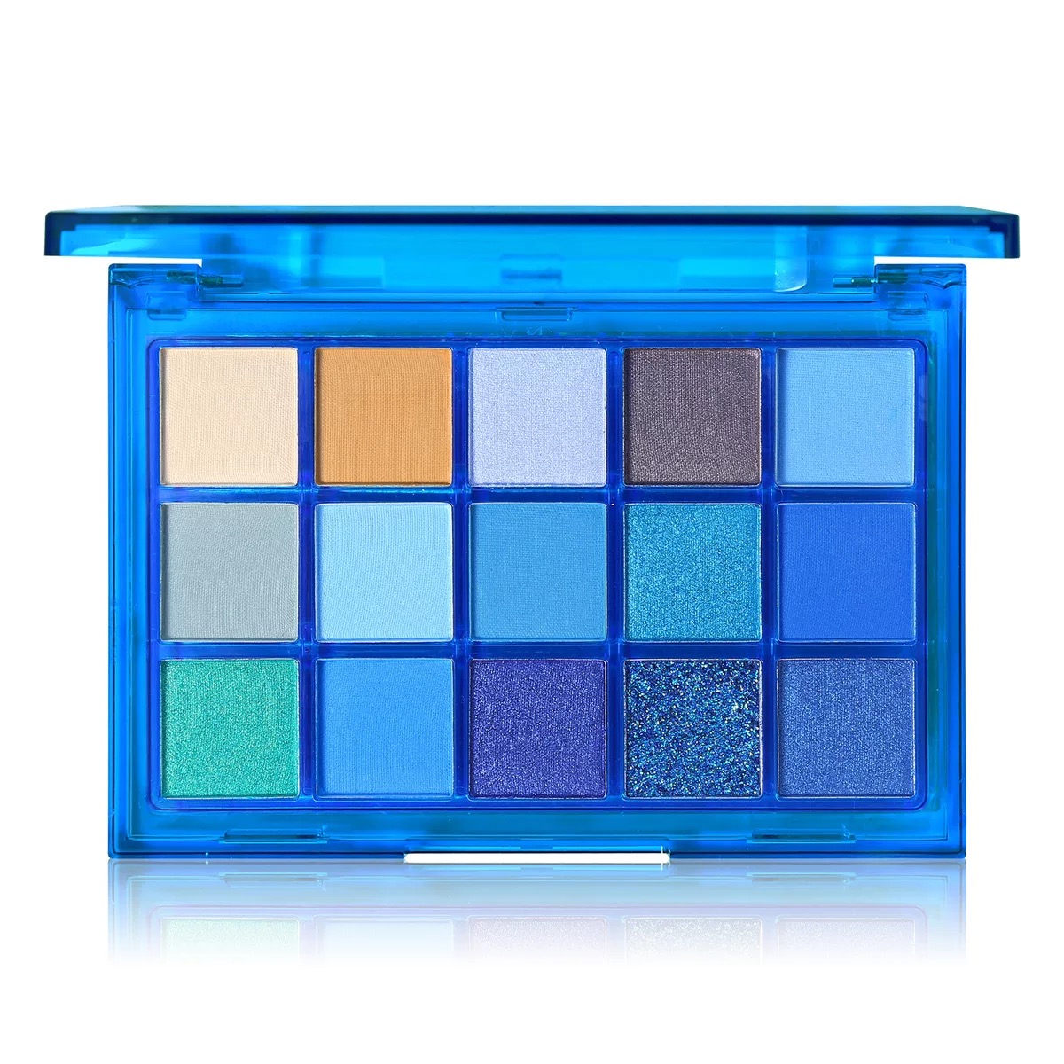 Makeup  Eye shadow  Palette 15 Shimmer Glitter Matte Shades Matellic Nude Blendable view 5