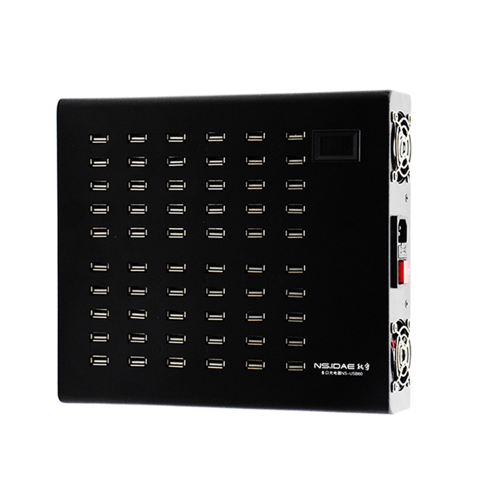 USB Charging Station 60 Ports USB Power Station 600W USB Wall Charger Adapter for School Industry
