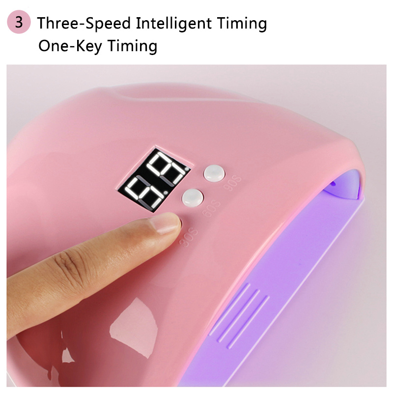 36W Nail Lamp UV LED Nail Lamp 12 Lights Gel Nail Curing Nail Dryer USB Cable Nail Light With Plug