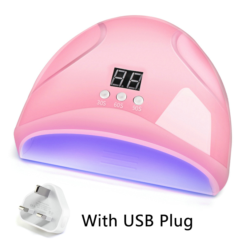 36W Nail Lamp UV LED Nail Lamp 12 Lights Gel Nail Curing Nail Dryer USB Cable Nail Light With Plug
