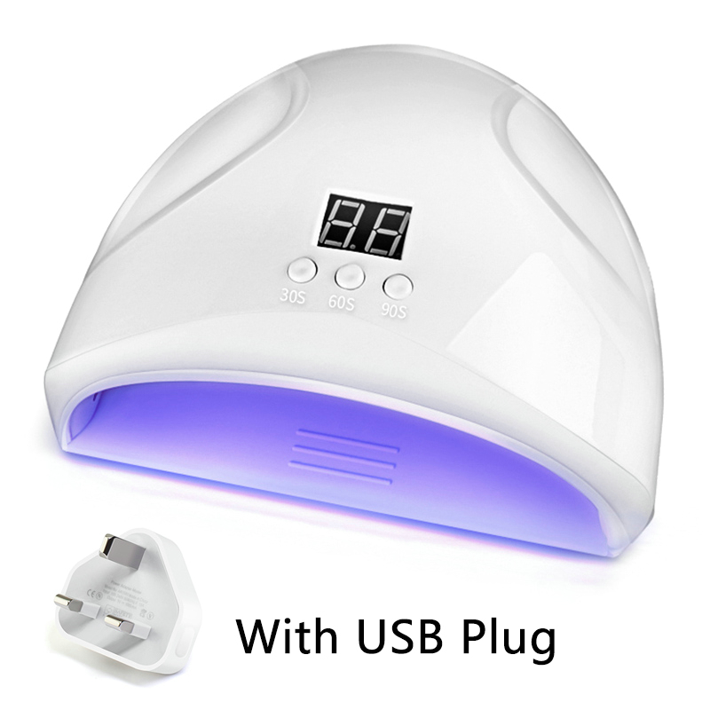 36W Nail Lamp UV LED Nail Lamp 12 Lights Gel Nail Curing Nail Dryer USB Cable Nail Light With Plug