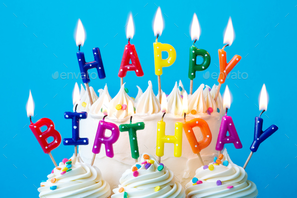 Happy Birthday Candle Set Colourful Party Letter Cake Decoration Topper Boys Girls