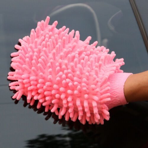 Double Sided Microfiber Washing Hand Gloves Car Window Dust Cleaning Glove Towel Kitchen Accessories