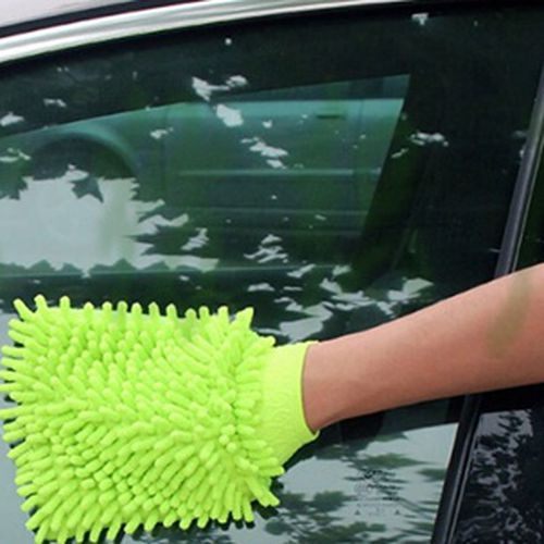 Double Sided Microfiber Washing Hand Gloves Car Window Dust Cleaning Glove Towel Kitchen Accessories