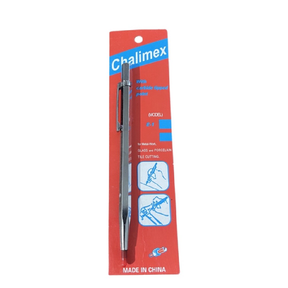 Chalimex Pocket Carbide-Pointed Tip Glass Ceramic Tile Cutter Pen Scriber Marker Long Ceramic Tile Cutter Pen Scriber Marker