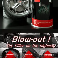 Tire Sealer & Inflator 450ml - THIS Premium Quality Tyre Inflator & Sealer For Emergency Tyre Puncture Usage
