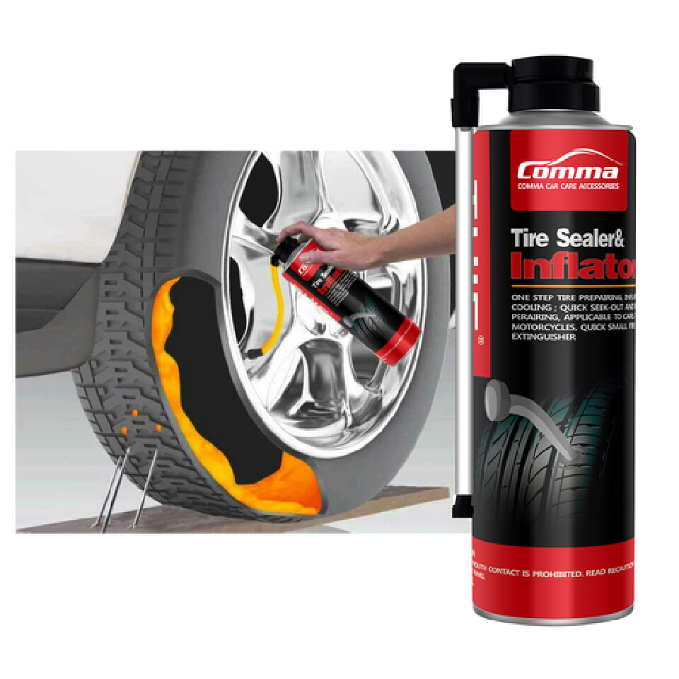 Tire Sealer & Inflator 450ml - THIS Premium Quality Tyre Inflator & Sealer For Emergency Tyre Puncture Usage