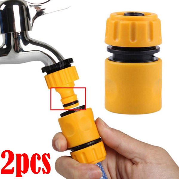 2pcs Garden Hose Quick Connector Plastic Water End Adapters Quick Connect Lawn Mower Deck Wash, Part Nozzle