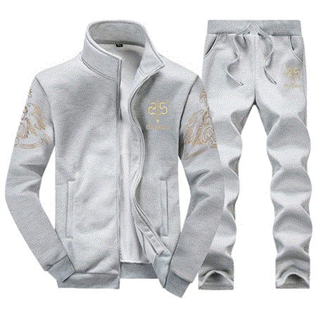 2021 High quality Tracksuits Men Polyester Sweatshirt Sporting Fleece Gyms Spring Jacket Pants Casual Men Sportswear