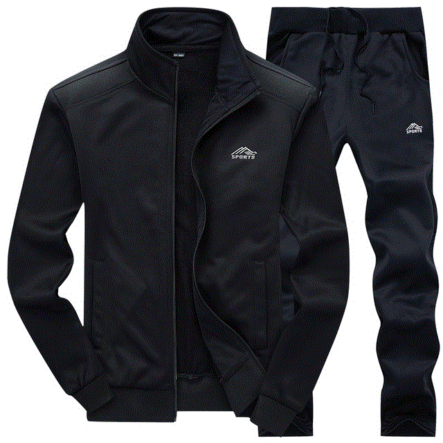 2021 High quality Tracksuits Men Polyester Sweatshirt Sporting Fleece Gyms Spring Jacket Pants Casual Men Sportswear