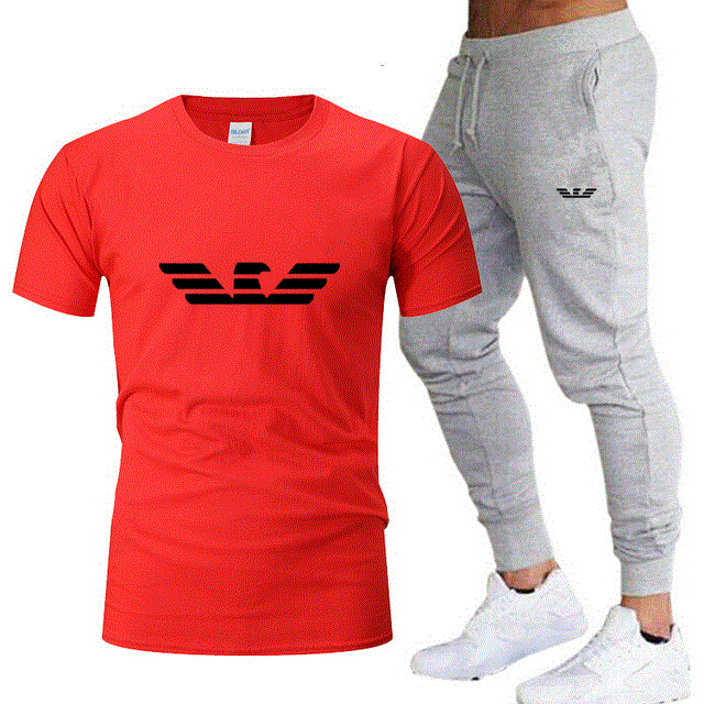 2021 High quality Fashion new men sportswear running jogging men running fitness clothes men sports two-piece suit