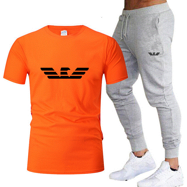 2021 High quality Fashion new men sportswear running jogging men running fitness clothes men sports two-piece suit