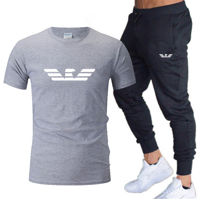2021 High quality Fashion new men sportswear running jogging men running fitness clothes men sports two-piece suit